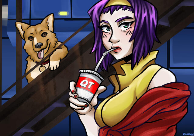 fanart, digital work by cosmonautiks, 2020