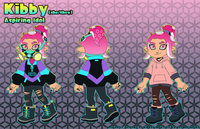 commissioned fan character, digital artwork by cosmonautiks, 2024