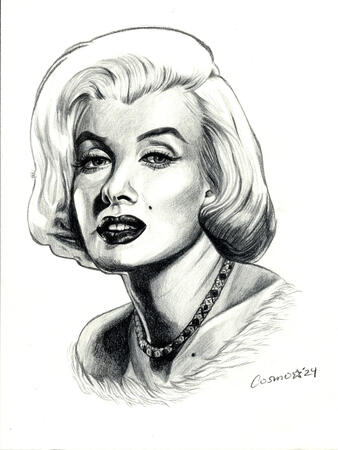 fanart, colored pencil, by cosmonautiks 2024